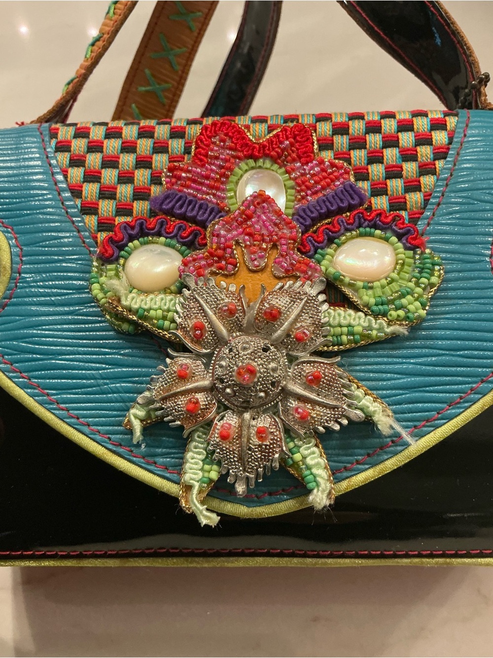 Mary Frances Multicolor Embellished Mini Shoulder Bag - Picture 2 of 5